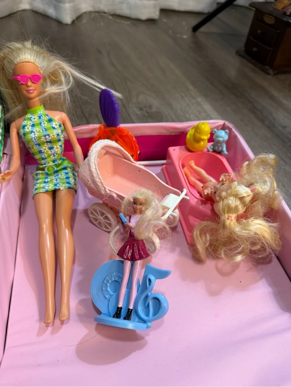 Barbie Pink Play Case with Multicolor Graphic